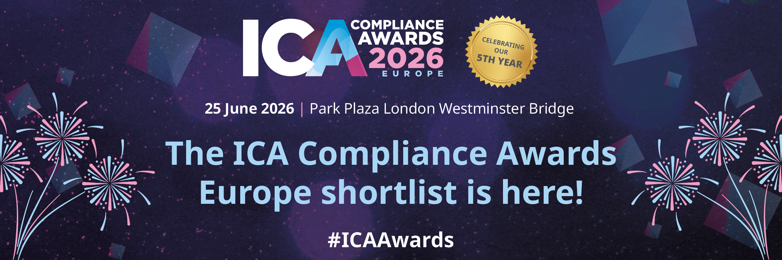 ICA Compliance Awards 2026 Europe — 25 June 2026, Park Plaza London Westminster Bridge